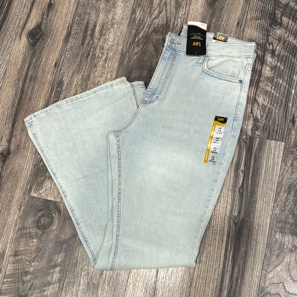 Lee Light Blue Flare Denim Jeans
